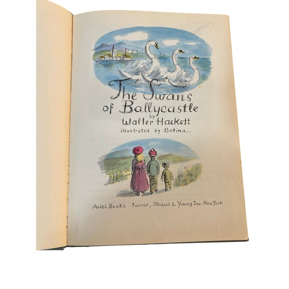 The Swans of Ballycastle First Printing Walter Hackett 1954 Vintage Book
